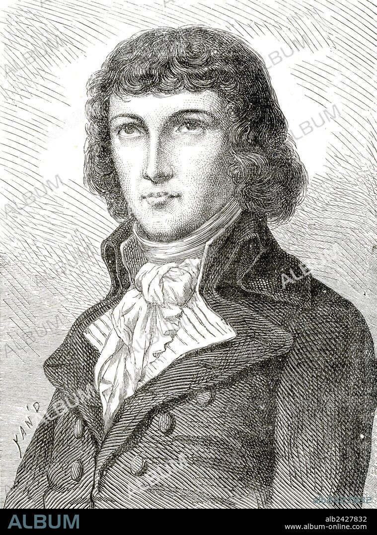 French Revolution-Louis Antoine de Saint-Just usually known as Saint-Just, a was a military and political leader during the French Revolution. The youngest of the deputies elected to the National Convention in 1792 Saint-Just rose quickly in their ranks and became a major leader of the government of the French First Republic. He spearheaded the movement to execute King Louis XVI and later drafted the radical French Constitution of 1793. He became a close friend of Maximilien Robespierre and served with him as one of the commissioners of the powerful Committee of Public Safety. Dispatched as a commissar to the army during its rocky start in the French Revolutionary Wars Saint-Just imposed severe discipline and he was credited by many for the army's subsequent revival at the front. Back in Paris he supervised the consolidation of Robespierre's power through a ruthless and bloody program of intimidation. In his relatively brief time on the historical stage he became the enduring public face of the Reign of Terror and was dubbed the 'Angel of Death' by later writers. Saint-Just organized the arrests and prosecutions of many of the most famous figures of the Revolution. Saint-Just was arrested in the violent episode of 9 Thermidor and executed the next day with Robespierre and their allies. In many histories of the Revolution their deaths at the guillotine mark the end of the Reign of Terror. (illustration by Yan' Dargent 1824-1899).