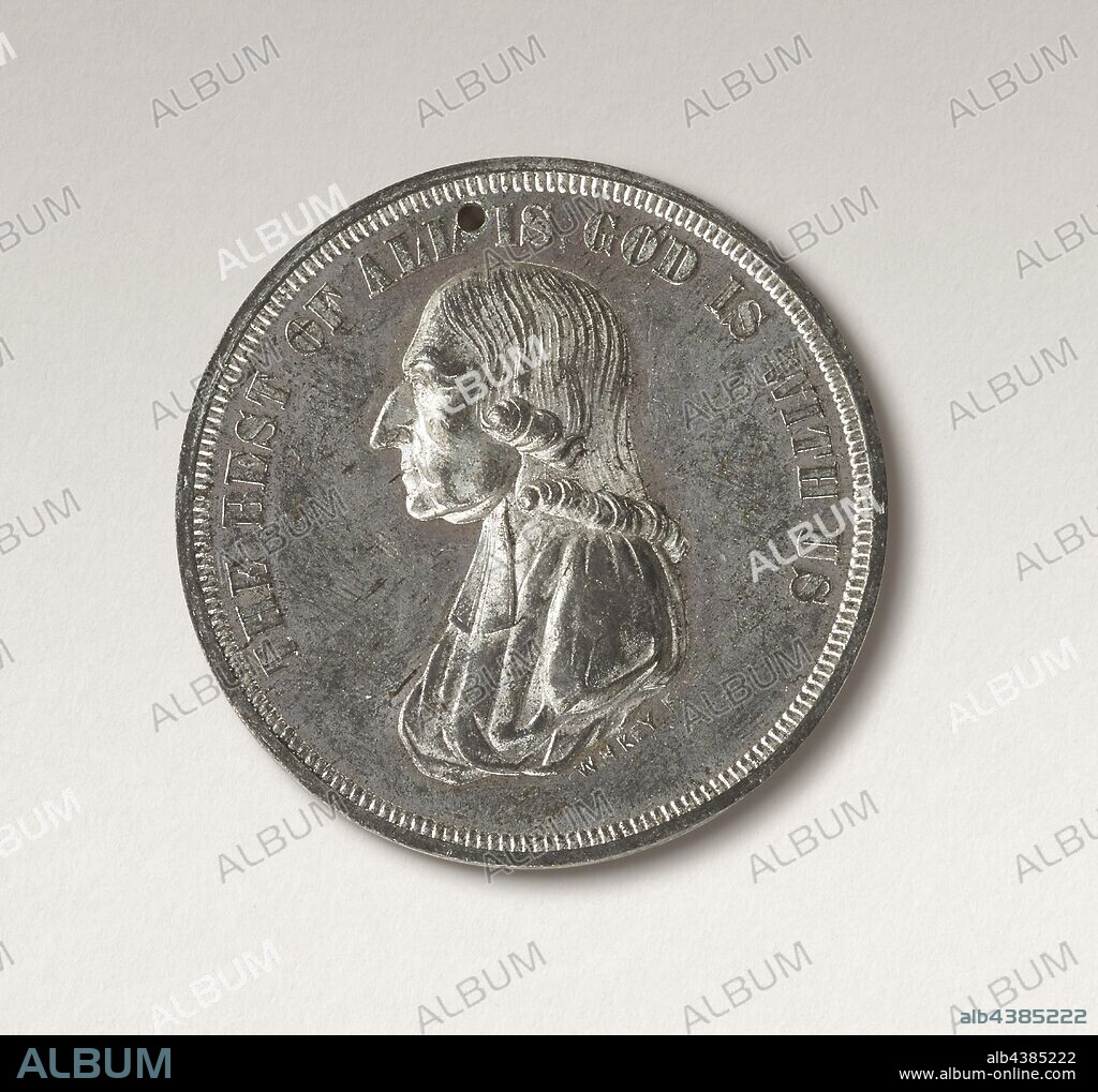 The Best of All, God Is with Us (John Wesley medal), William H. Key (American, 1832-1922), date unknown, silver, 1-1/2 in., Inscribed, front side, beginning left center and wrapping near edge of medal: THE BEST OF ALL IS, GOD IS WITH US Signed, front side, beneath right side of bust: W.H. KEY F Inscribed, back side, beginning lower left and wrapping near edge of medal: JESUS LOVES ME AND I MUST LOVE JESUS. Inscribed, back side, center: BLESSED ARE, THEY THAT DO HIS, COMMANDMENTS,, THAT THEY, MAY HAVE RIGHT, TO THE TREE, OF LIFE., American Painting and Sculpture to 1945.