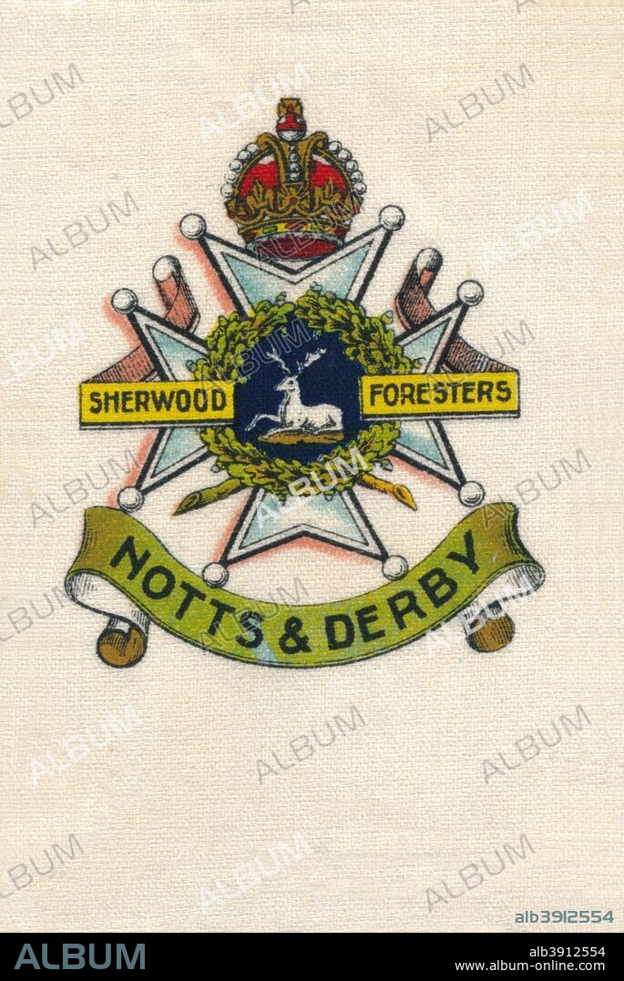 '45th & 95th Foot. The Sherwood Foresters (Nottinghamshire & Derbyshire Regt.)', c1910.