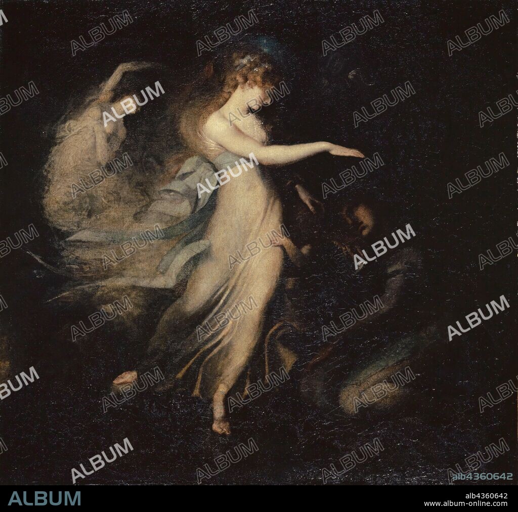 Prince Arthur and the Fairy Queen, 1785-1788, oil on canvas, 100.5 x 106.9 cm, unsigned, Johann Heinrich Füssli, Zürich 1741–1825 Putney Hill b. London.