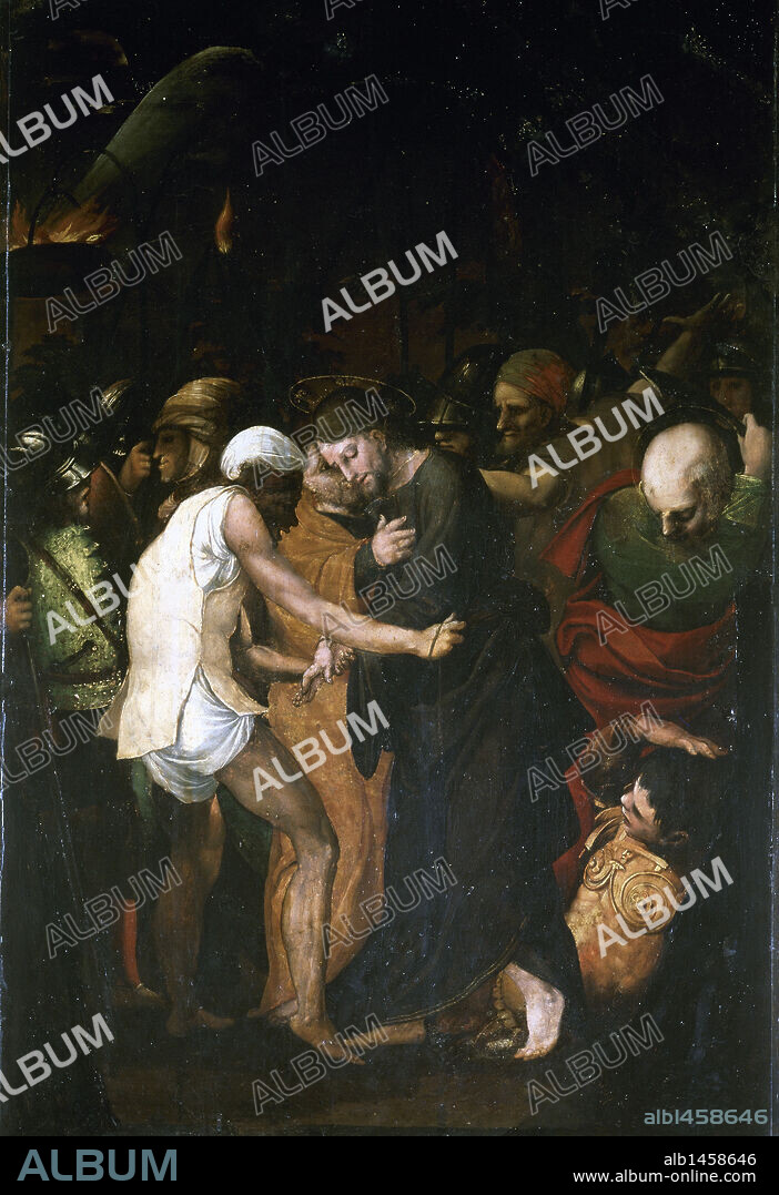 Renaissance. Spain. Pedro Machuca (1490-1550). Spanish painter and architect. Arrest of Jesus. Treasure of the Royal Chapel. Granada. Andalusia.