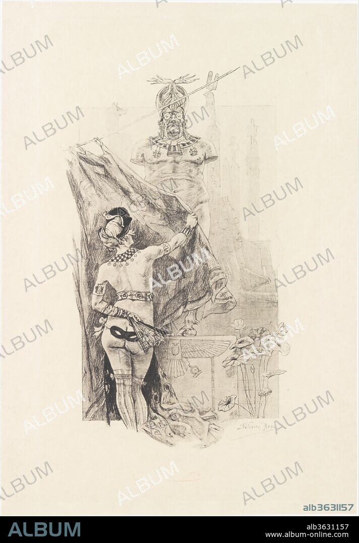 Sodom's Modesty. Artist: Félicien Rops (Belgian, Namur 1833-1898 Essonnes). Dimensions: plate: 17 3/16 x 10 1/16 in. (43.7 x 25.5 cm)
sheet: 18 5/16 x 12 11/16 in. (46.5 x 32.2 cm). Date: 1888.