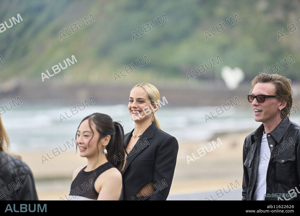 Noemie Merlant, Jamie Campbell Bower, Chacha Huang attended 'Emmanuelle' Photocall during 72nd San Sebastian International Film Festival at Kursaal Palace on September 20, 2024 in Donostia / San Sebastian, SpainDonostia / San Sebastian. Spain. 20240920,.