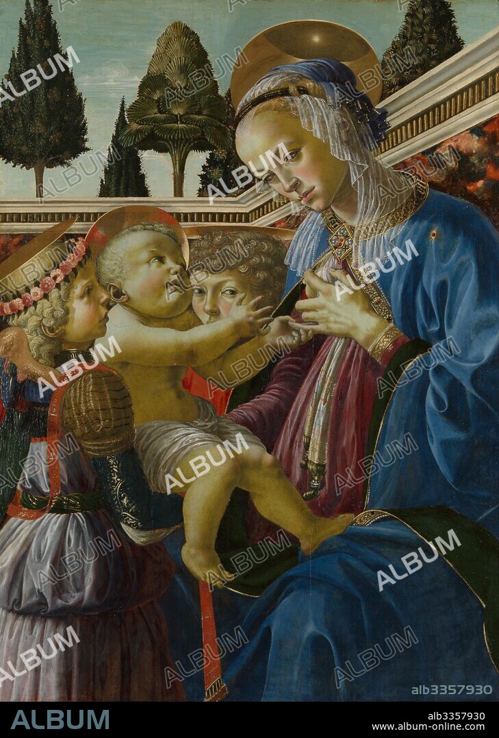 ANDREA DEL VERROCCHIO. The Virgin and Child with Two Angels.