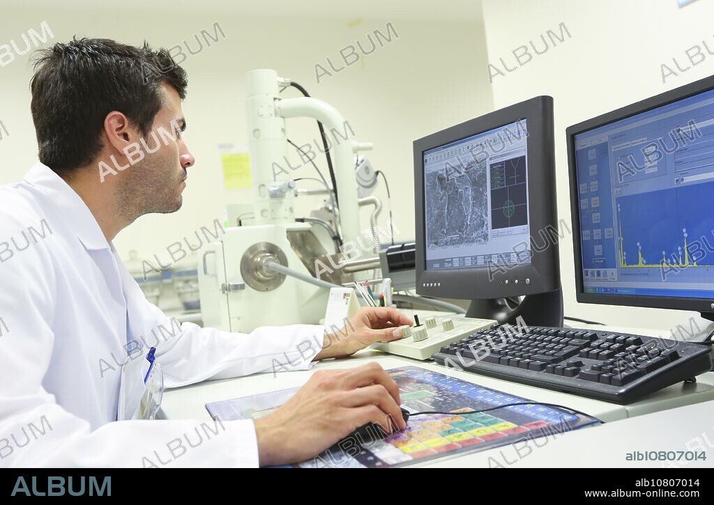 Researcher. SEM. Scanning Electronic Microscope. Technological Services to Industry. Tecnalia Research & Innovation, Donostia, San Sebastian, Gipuzkoa, Basque Country, Spain.