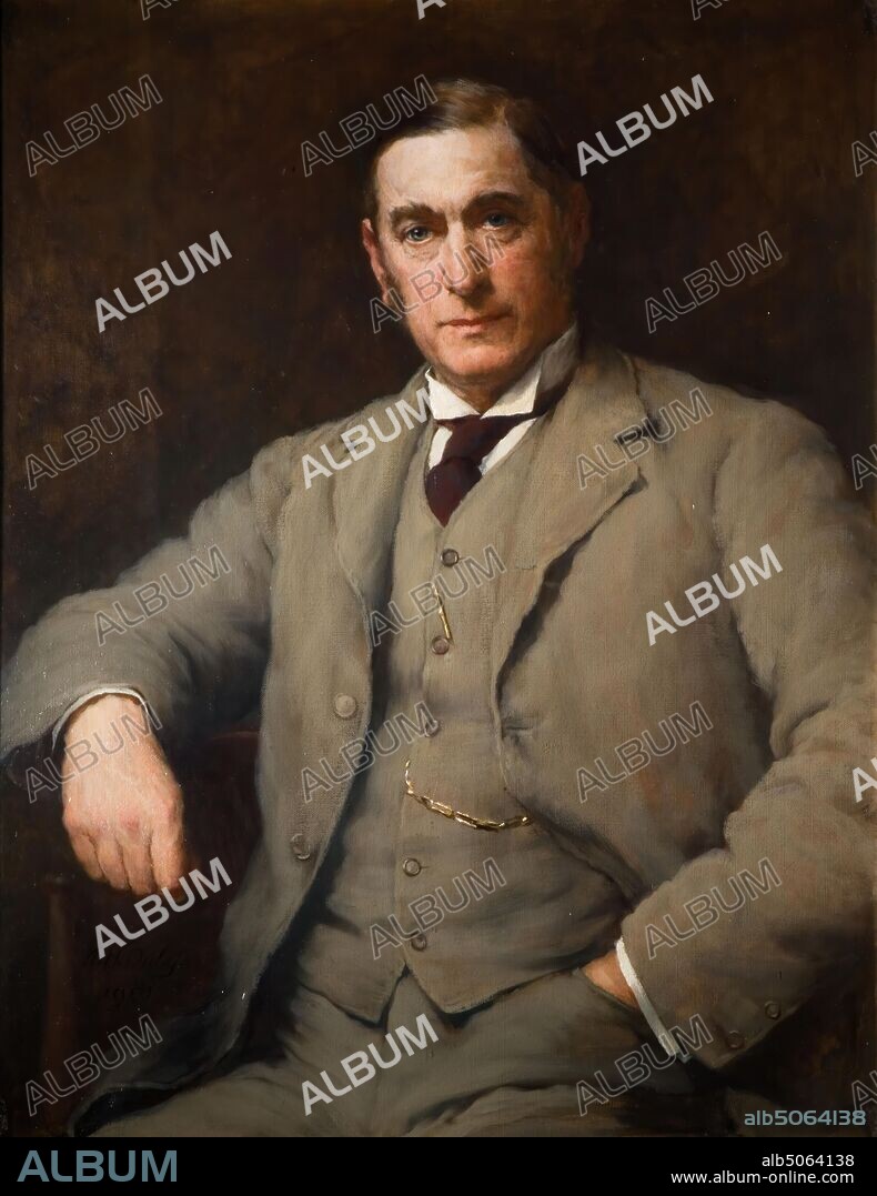 Portrait of Alderman Charles Gabriel Beale, 1901 By Walter William Ouless, Oil Painting, Portrait, Male, Birmingham history.