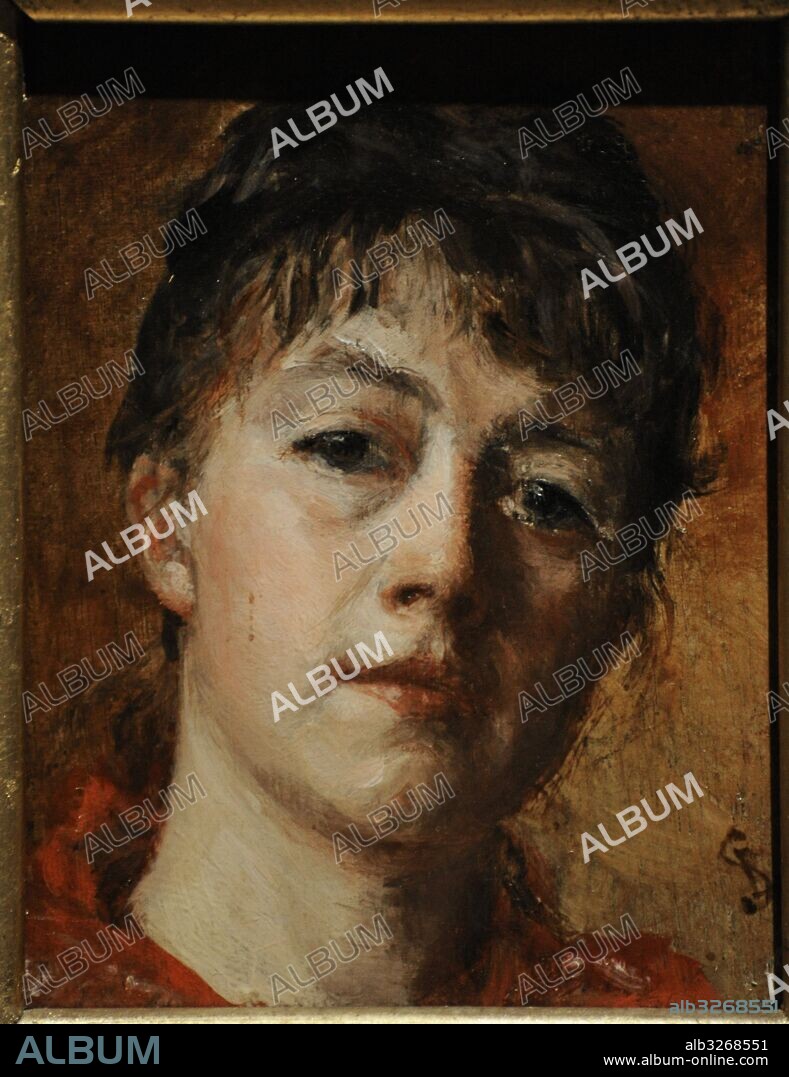 Leis Schjelderup (1856-1933). Norwegian painter. Self-Portrait, ca.1886. National Gallery. Oslo. Norway.