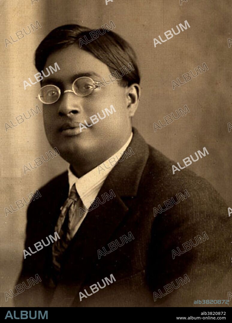 Satyendra Nath Bose (1894-1974) was an Indian mathematician and physicist noted for his collaboration with Albert Einstein in developing a theory regarding the gaslike qualities of electromagnetic radiation. He is best remembered for his work on quantum mechanics in the early 1920s, providing the foundation for Bose-Einstein statistics and the theory of the Bose-Einstein condensate.