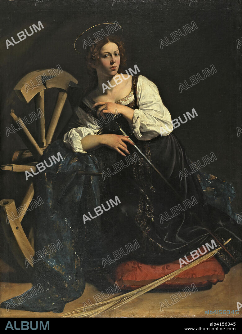 Caravaggio (Michelangelo Merisi) (Milan, 1571-Porto Ercole, 1610). Saint Catherine of Alexandria (ca. 1598-99). Oil on canvas. 173 x 133 cm.