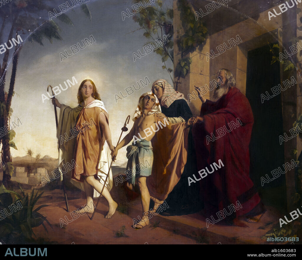 RUDOLPH K. E. LEHMANN. Farewell to Tobias by Rudolph K.E. Lehmann, (1819-1892).
