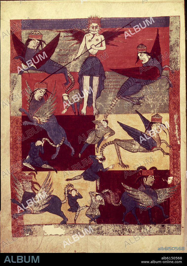 ESTEBAN GARCÍA. BEATO DE SAINT SEVER- PLAGA DE LANGOSTAS - APOCALIPSIS DE SAINT SEVER - SIGLO XI.