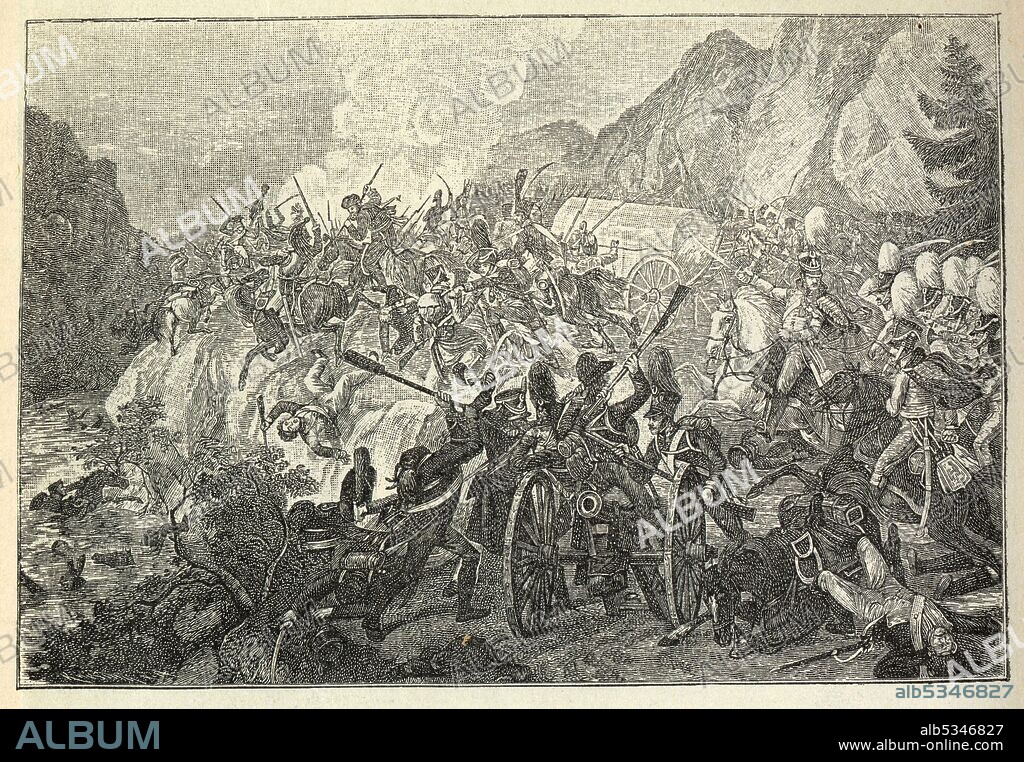 ADAM VON BARTSCH. The Battle of the Katzbach on 26 August 1813.
