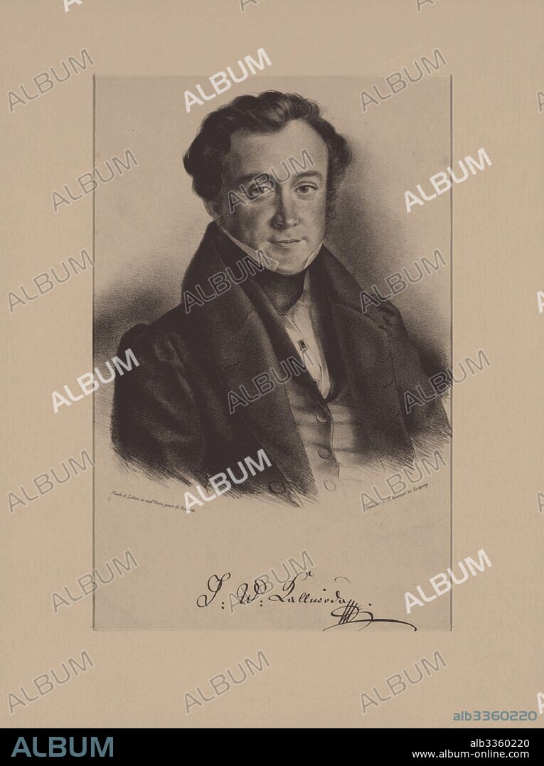 FRIEDRICH GUSTAV SCHLICK. Portrait of the Composer Jan Kalivoda (1801-1866).