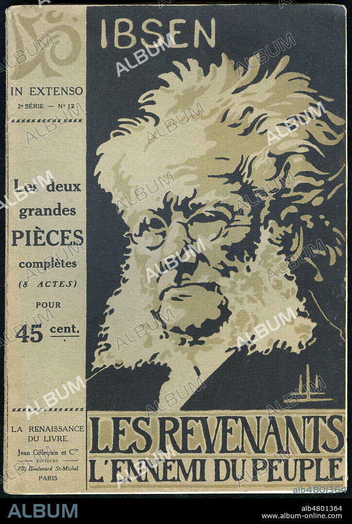 Les revenants. L'ennemi du peuple par Henrik IBSEN (1828-1906). Portrait de l'auteur. Credit : Collection NBL/Kharbine-Tapabor.