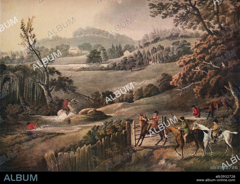 'The Bilsden (Billesdon) Coplow Day', c18th century. After Charles Loraine Smith (1751-1835). From The Connoisseur Volume LXXXVII, edited by C. Reginald Grundy. [The Connoisseur Ltd, London, 1931].