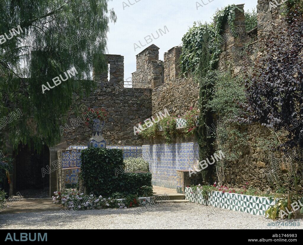 Spain. Barcelona. Bellesguard or Casa Figueres (1900-1909). Modernist house designed by catalan architect Antonio Gaudi (1852-1885). Garden view. Located at the Sarria-Sant Gervasi distric of Barcelona.