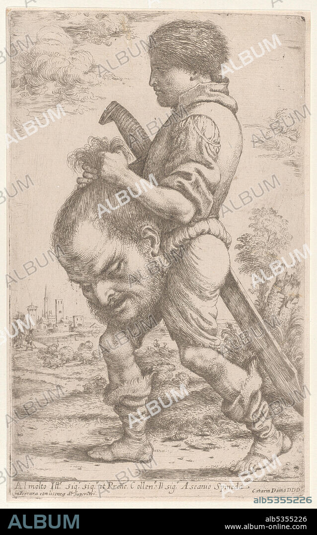GIUSEPPE CALETTI. David carrying the head of Goliath, which he holds by the hair, 1620-30.