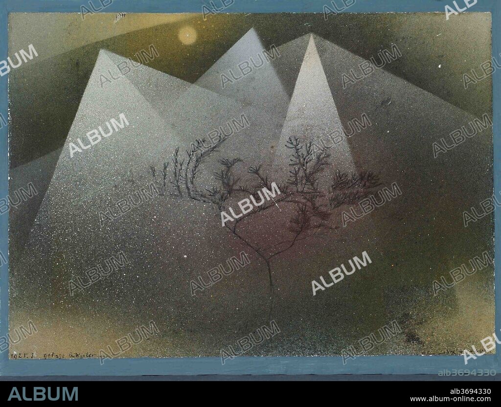 PAUL KLEE. Mountains in Winter (Gebirge im Winter).