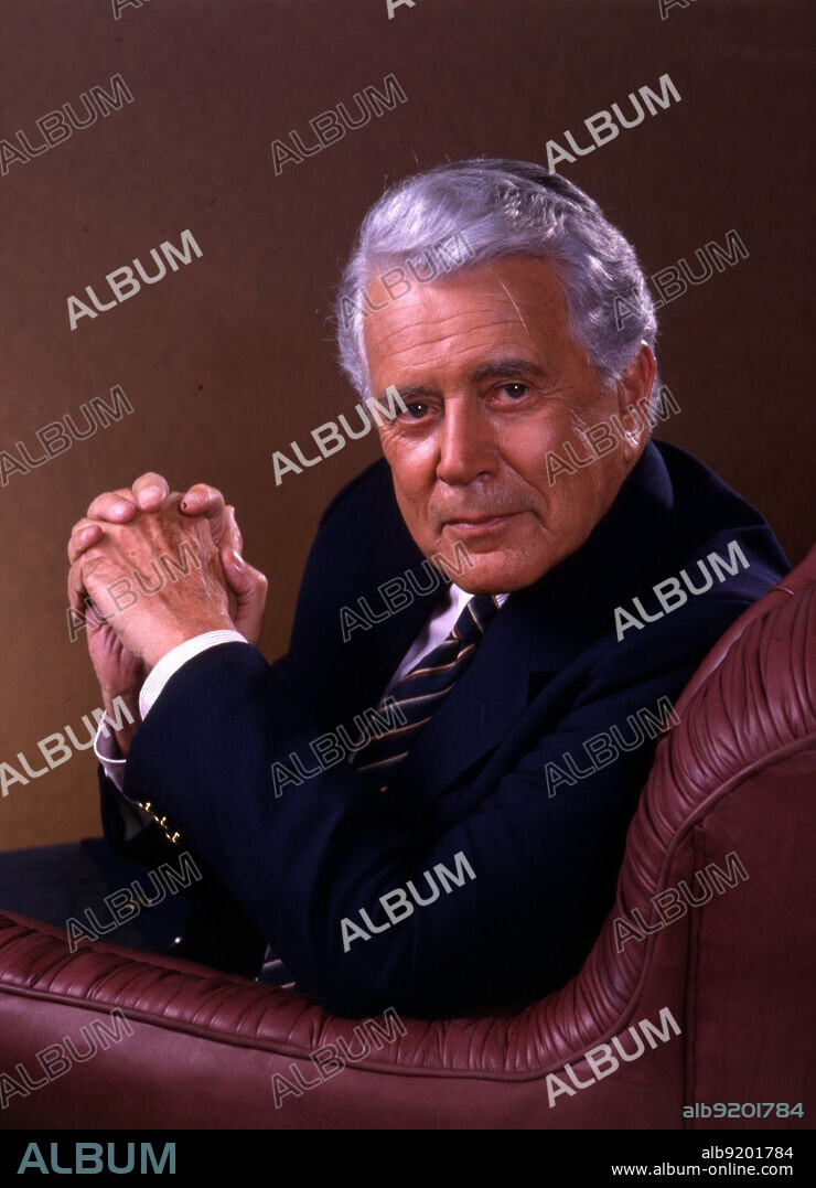 JOHN FORSYTHE in DYNASTY: THE REUNION, 1991, directed by IRVING J. MOORE. Copyright Aaron Spelling Productions.