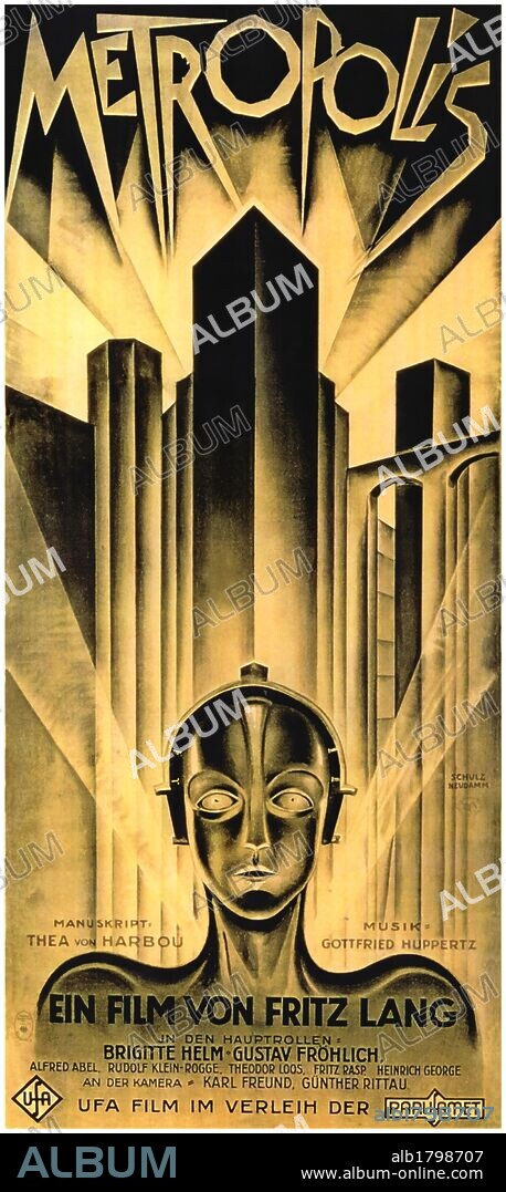 Poster de METROPOLIS, 1927, dirigida por FRITZ LANG. Copyright U.F.A.