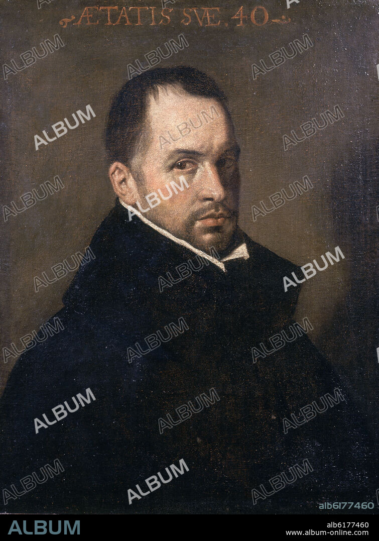 DIEGO VELAZQUEZ (1599-1660). RETRATO DE FRANCISCO DE RIOJA - POETA Y BIBLIOTECARIO DE FELIPE IV (1583/1659) - SIGLO XVII - OLEO/LIENZO - 66 x 51 cm.