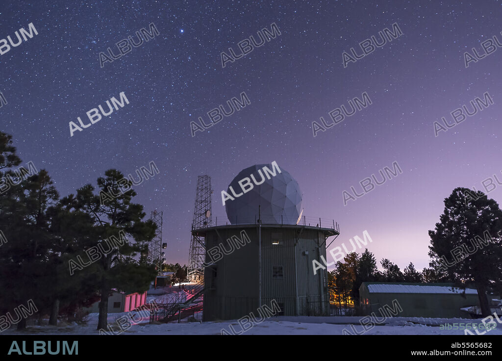 A defunct Air Force Station radar tower still stands at Mount Lemmon Observatory near Tucson, Arizona. A remnant of the Cold War.