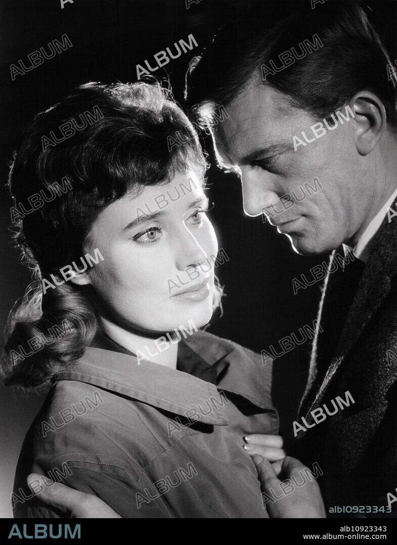 German theatre, movie and TV actress Antje Weisgerber with Hellmut Lange in the TV movie "Waldhausstrasse 20", Germany 1960.
