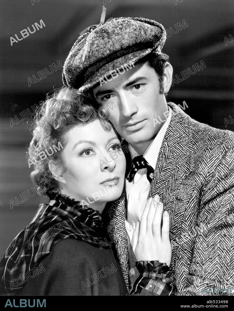 CELESTE HOLM and GREGORY PECK in GENTLEMAN'S AGREEMENT, 1947, directed by ELIA KAZAN. Copyright 20TH CENTURY FOX.