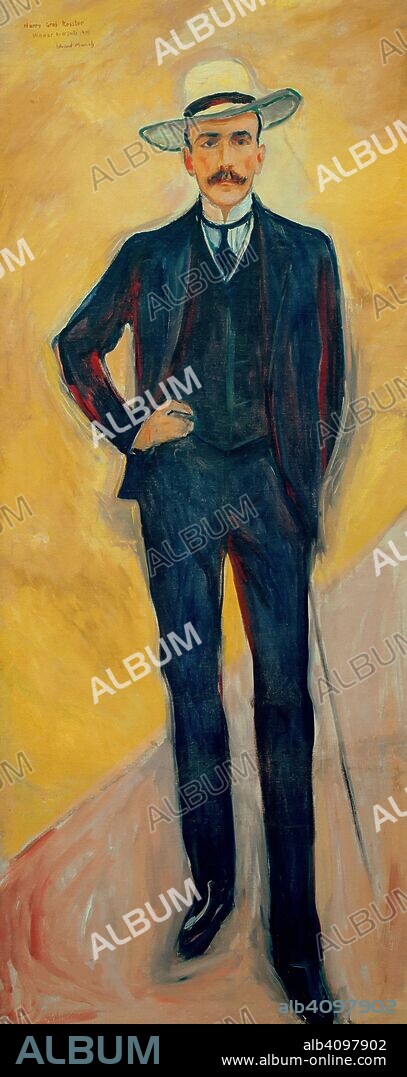 EDVARD MUNCH. Portrait of Harry Graf Kessler (1868-1937).