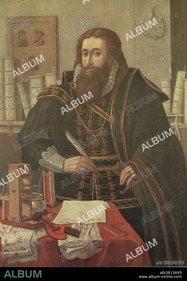 Life size portrait of Gutenberg. Johannes Gensfleisch zur Laden zum Gutenberg (1398 - February 3, 1468) was a German blacksmith, goldsmith, printer, and publisher who introduced modern book printing. His invention of mechanical movable type printing started the Printing Revolution and is widely regarded as the most important event of the modern period. It played a key role in the development of the Renaissance, Reformation, the Age of Enlightenment and the Scientific Revolution and laid the material basis for the modern knowledge-based economy and the spread of learning to the masses. He was the first European to use movable type printing, in around 1439. Among his many contributions to printing are: the invention of a process for mass-producing movable type; the use of oil-based ink; and the use of a wooden printing press similar to the agricultural screw presses of the period. In Renaissance Europe, the arrival of mechanical movable type printing introduced the era of mass communication which permanently altered the structure of society. He died in 1468, at the age of 70, and was buried in the Franciscan church at Mainz, his contributions largely unknown. This church and the cemetery were later destroyed, and Gutenberg's grave is now lost.