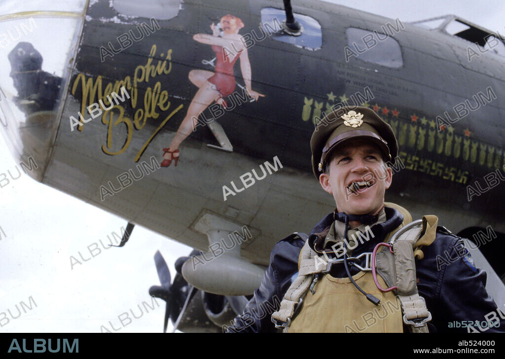MATTHEW MODINE dans MEMPHIS BELLE, 1990, réalisé par MICHAEL CATON-JONES. Copyright WARNER BROTHERS.