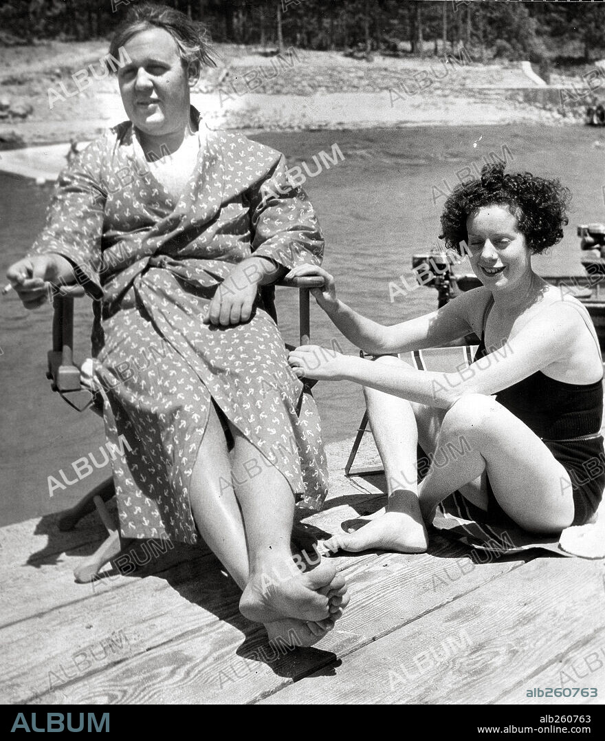 CHARLES LAUGHTON und ELSA LANCHESTER.