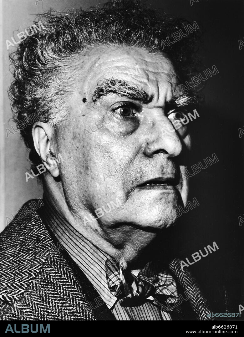Composer and Conductor Edgar Varese in 1962. Portrait by photographer Fred Stein (1909-1967) who emigrated 1933 from Nazi Germany to France and finally to the USA. 1962
