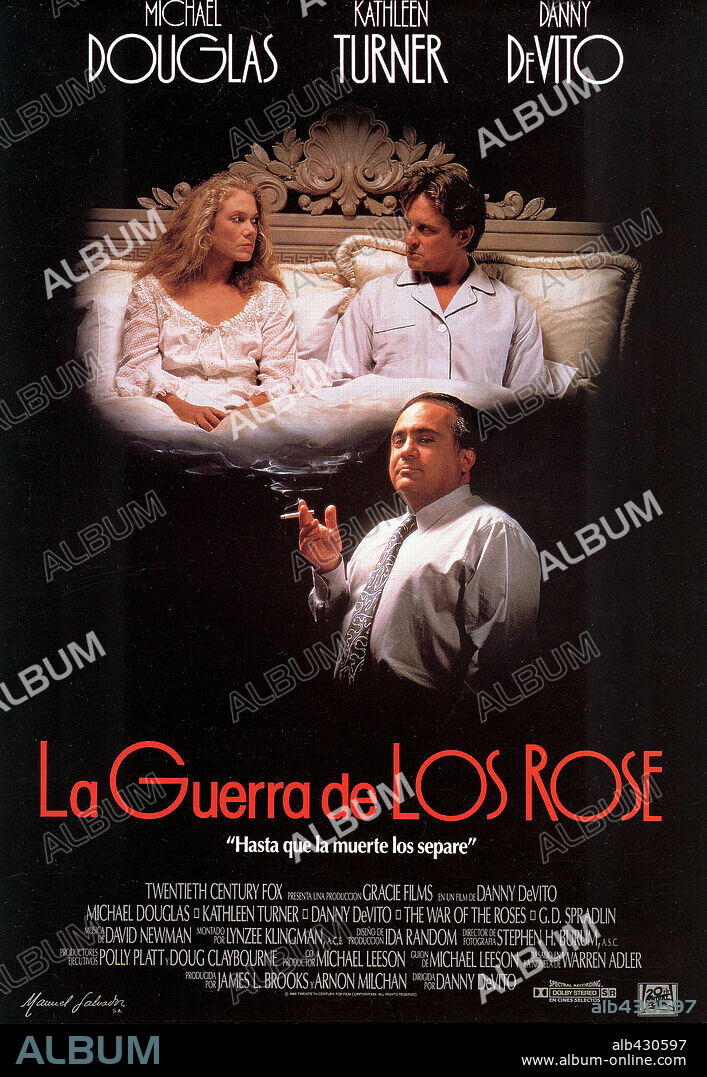 Poster of THE WAR OF THE ROSES, 1989, directed by DANNY DEVITO. Copyright 20TH CENTURY FOX.