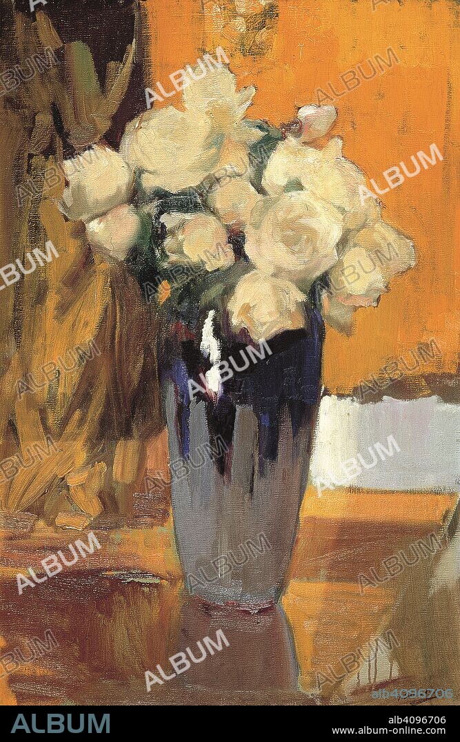 JOAQUIN SOROLLA. White roses from my home garden.