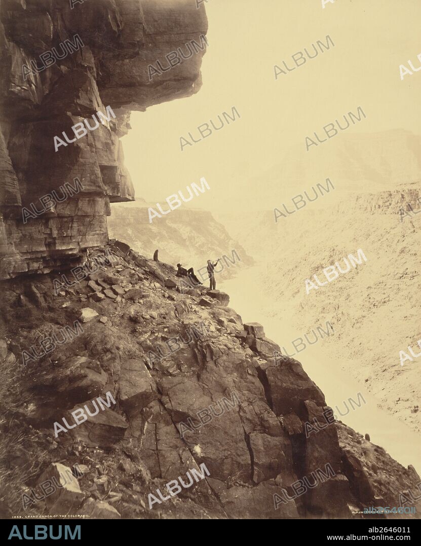 Grand Canyon of the Colorado River; William Henry Jackson, American, 1843 - 1942; 1883; Albumen silver print; Image: 53.3 x 43.3 cm (21 x 17 1/16 in.), Mount: 71.3 x 56 cm (28 1/16 x 22 1/16 in.).