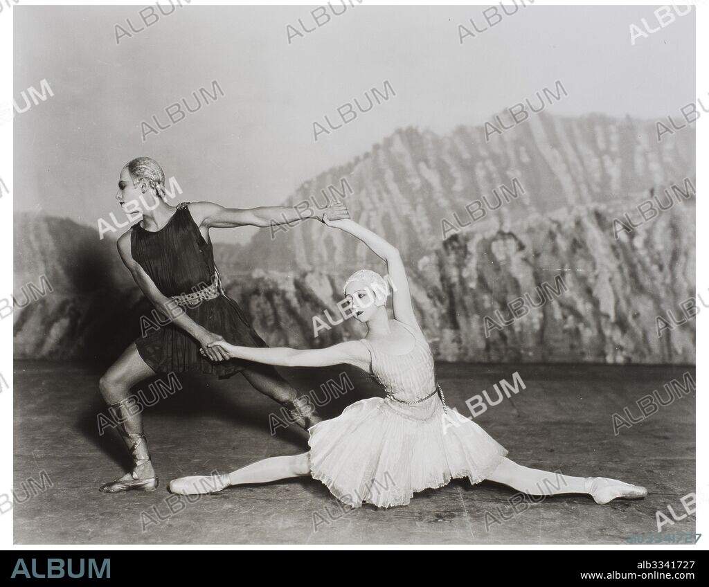 ANONYMOUS. Serge Lifar and Alexandra Danilova as Apollo and Terpsichore in the ballet Apollon musagète by Igor Stravinsky.