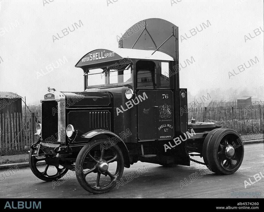 1928 Scammell tractor for Shell.