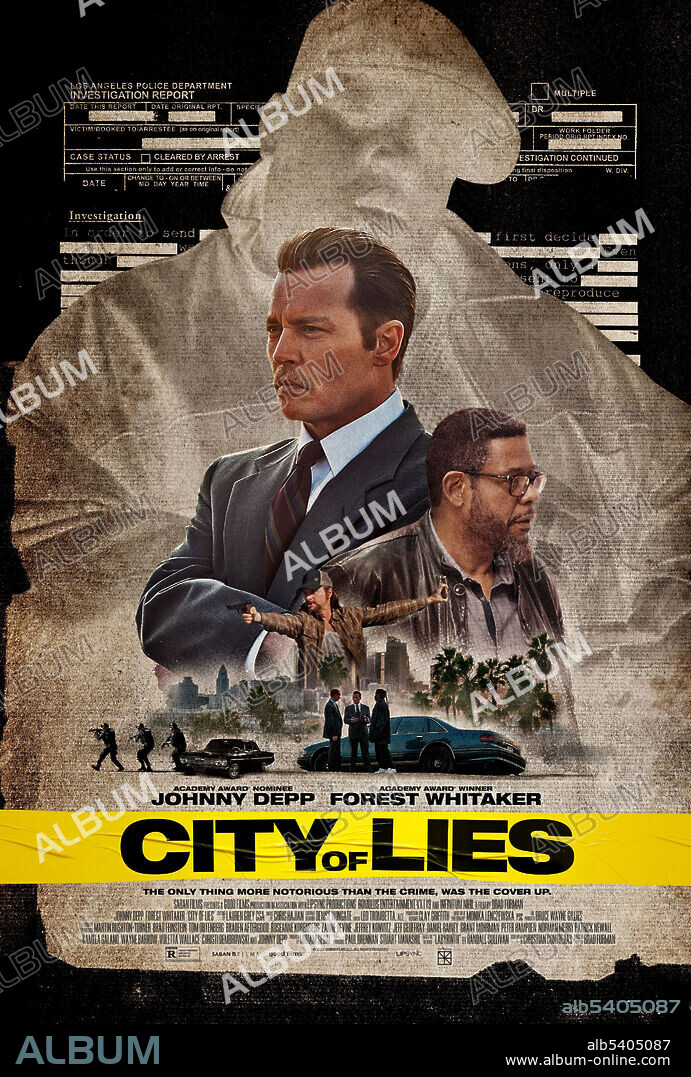 Poster de CIUDAD DE MENTIRAS, 2018 (CITY OF LIES), dirigida por BRAD FURMAN. Copyright GOOD FILMS.