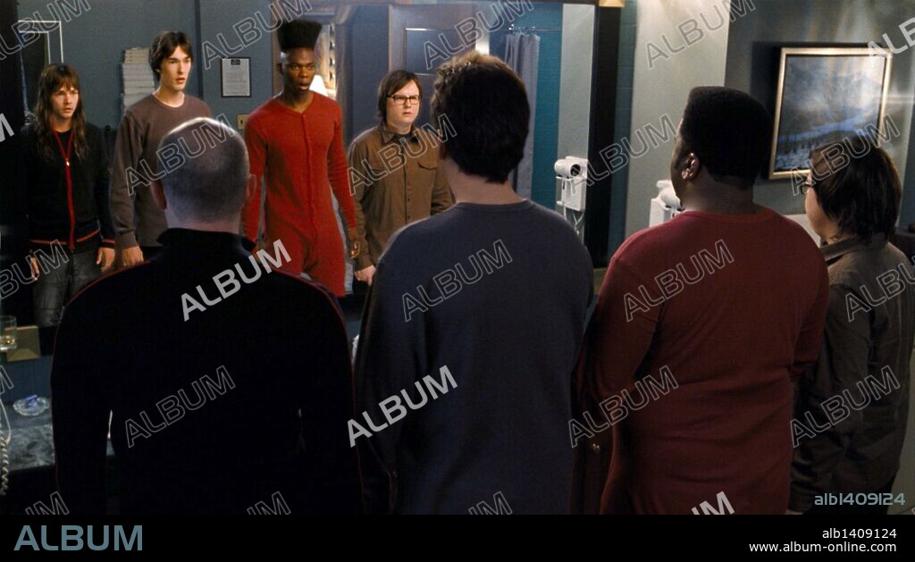 ALIU OYOFO, BROOK BENNET, CLARK DUKE, CRAIG ROBINSON, JACK ROSE, JOHN CUSACK and ROB CORDDRY in HOT TUB TIME MACHINE, 2010, directed by STEVE PINK. Copyright MGM/NEW CRIME PRODUCTIONS/UNITED ARTISTS / McEWAN, ROB.