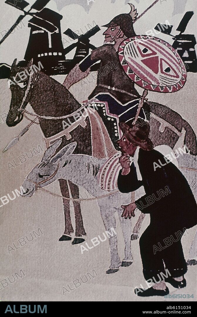 MIGUEL DE CERVANTES SAAVEDRA. DON QUIJOTE DE LA MANCHA - EDICION JAPONESA 1914.