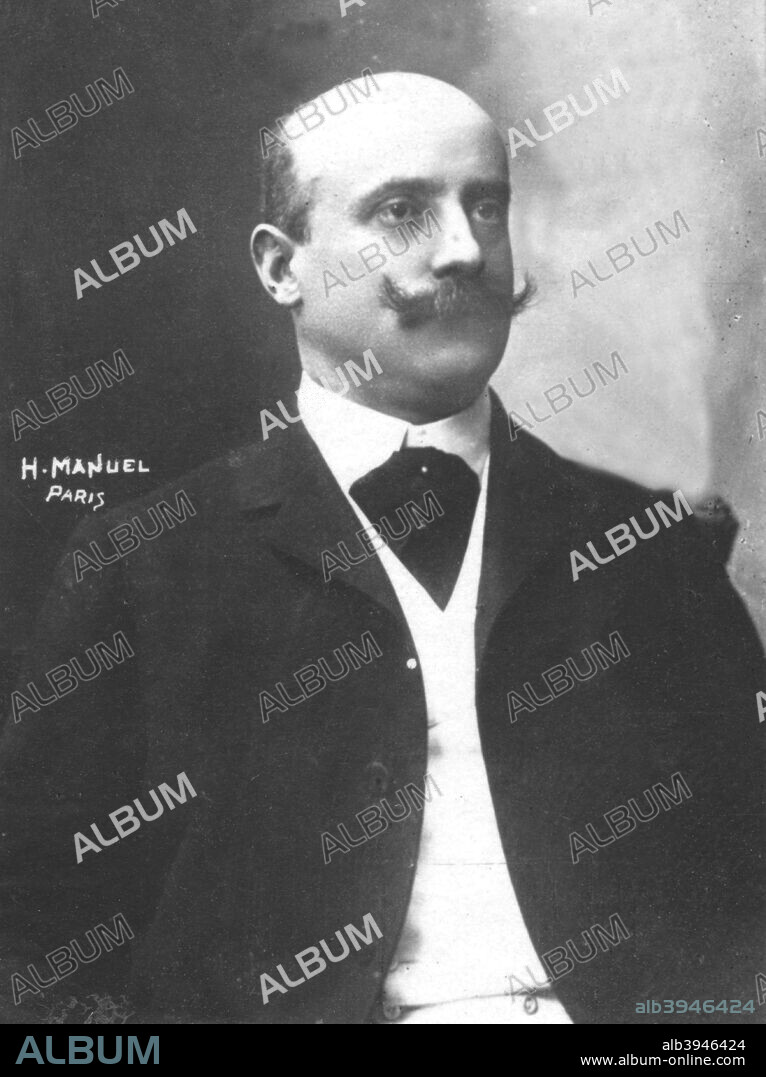 'Joseph Caillaux', c1893. Joseph-Marie-Auguste Caillaux (1863-1944), French politician of the Third Republic. From the 2e collection [Felix Potin, c1893].