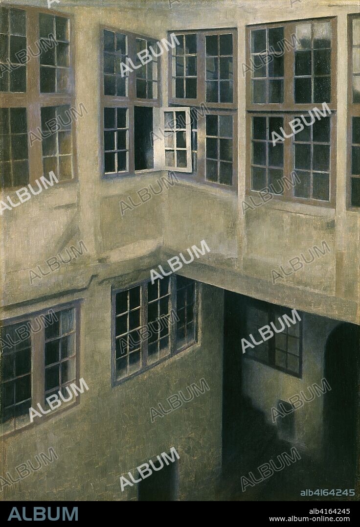 WILHELM HAMMERSHOI. Interior of Courtyard, Strandgade 30. 1899. Oil on canvas. 66x 47 cm. Donation of the Apollo Society, Ohio. Toledo, Museum of Art.