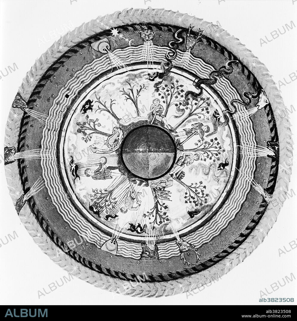 Liber divinorum operum simplicis hominis, Celestial Influences on Men, Animals and Plants by Hildegard von Bingen. Hildegard of Bingen (1098 - September 17, 1179) was a German Benedictine abbess, writer, composer, philosopher, Christian mystic, visionary, and polymath. She is considered to be the founder of scientific natural history in Germany. One of her works as a composer, the Ordo Virtutum, is an early example of liturgical drama and arguably the oldest surviving morality play. She wrote theological, botanical, and medicinal texts, as well as letters, liturgical songs, and poems, while supervising miniature illuminations in the Rupertsberg manuscript of her first work, Scivias. She is also noted for the invention of a constructed language known as Lingua Ignota. Although the history of her formal consideration is complicated, she has been recognized as a saint by branches of the Roman Catholic Church for centuries. On October 7, 2012, Pope Benedict XVI named her a Doctor of the Church.