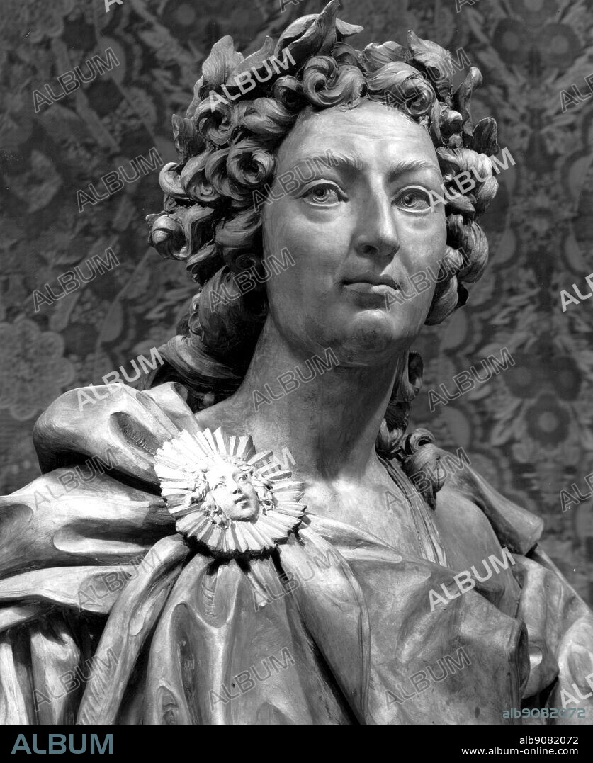 Bust of Louis XV (1710-1774), King of France from 1715, by Lambert Sigisbert Adam Le Vau, (1612-1670) French School. Madam de Pompadour by Nancy Mitford, page 44.