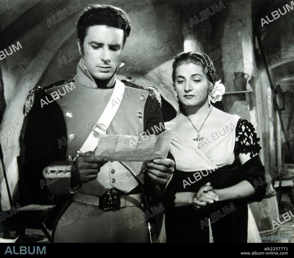 PELICULA :LOLA , LA PICONERA , 1952. BASADA EN LA OBRA TEATRAL " CUANDO LAS CORTES DE CADIZ " DE JOSE MARIA PEMAN. DIRECTOR , LUIS LUCIA. ACTORES , JUANITA REINA , VIRGILIO TEIXEIRA.
