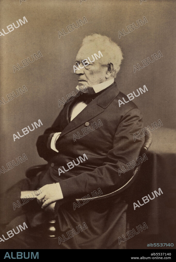 Edward Everett (1794-1865), American, Politician, Diplomat, Pastor, Educator and Orator, served as U.S. Representative, U.S. Senator, 15th Governor of Massachusetts, U.S. Minister to Great Britain, and United States Secretary of State, seated Portrait, Unidentified Artist, 1860.