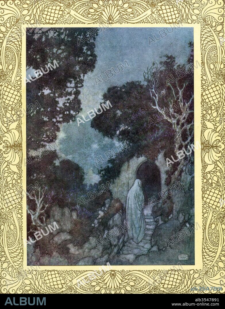 For some we loved, the loveliest and the best That from his Vintage rolling Time has prest, Have drunk their Cup a Round or two before, And one by one crept silently to rest. Illustration by Edmund Dulac from the Rubaiyat of Omar Khayyam, published 1909.