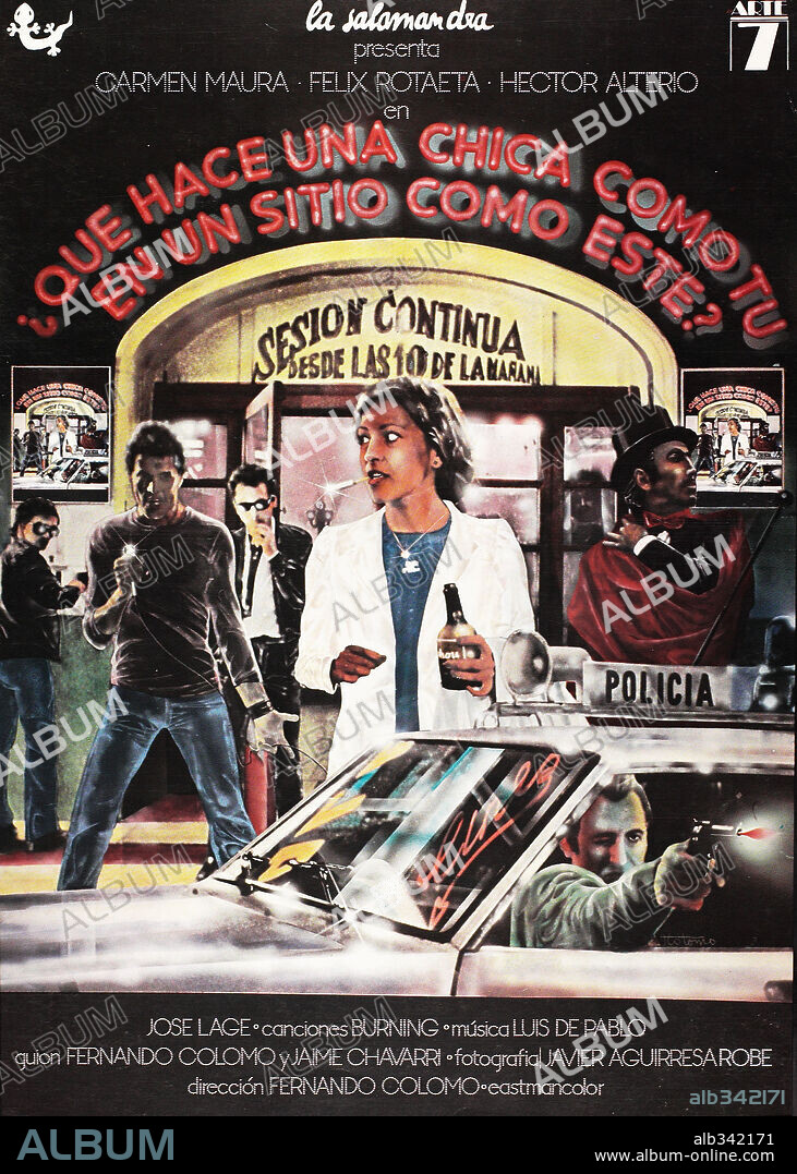 Poster de QUE HACE UNA CHICA COMO TU EN UN SITIO COMO ESTE?, 1978, dirigida por FERNANDO COLOMO. Copyright SALAMANDRA.