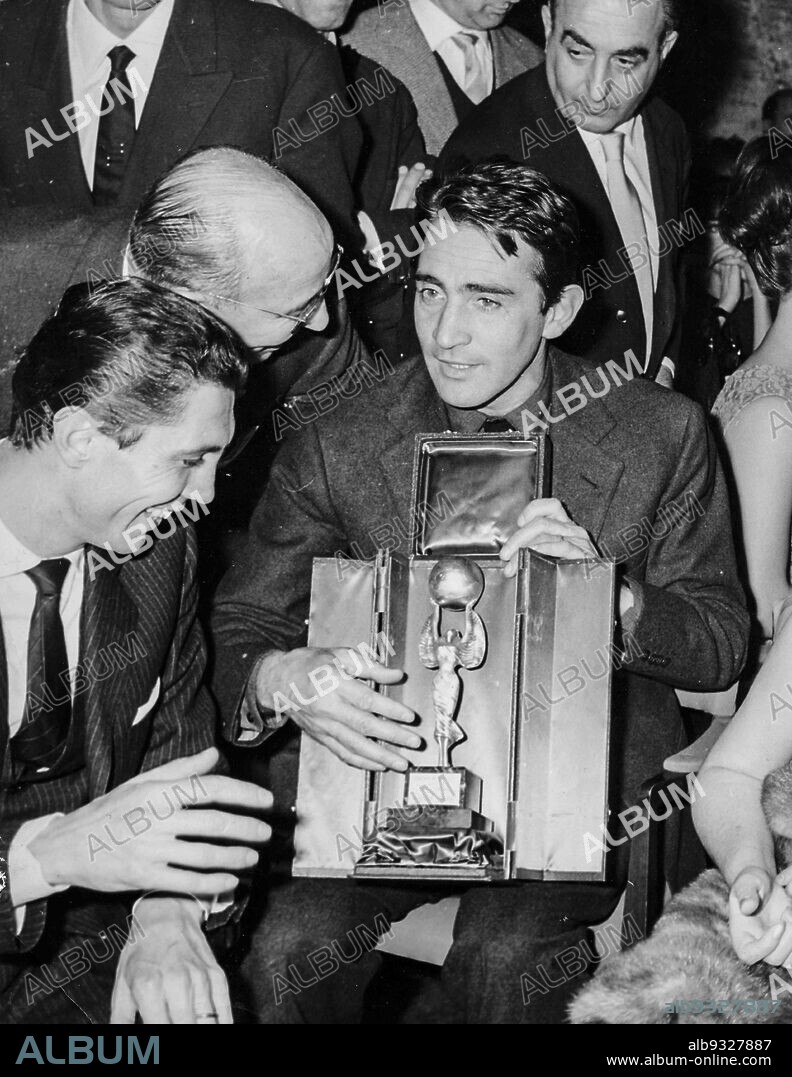 Walter Chiari, Mercurio D'Oro Prize, Milan 1962.
